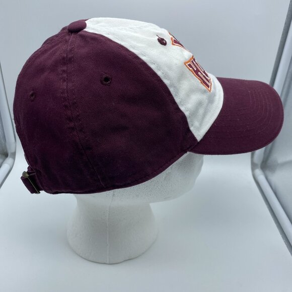 Virginia Tech Hokies Maroon & White Cap Hat Strap-back VT Captivating Headwear - Picture 4 of 16